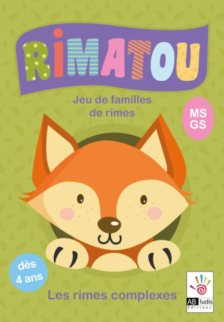 RIMATOU 2 - LES RIMES COMPLEXES - JEU DE FAMILLES DE RIMES