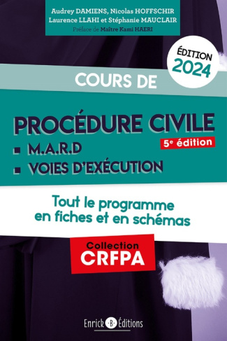 Cours de procédure civile et modes alternatifs de règlement des différends. Tout le programme en fic