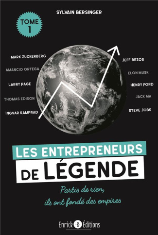 Les entrepreneurs de légende. Tome 1, Thomas Edison, Henry Ford, Steve Jobs... partis de rien, ils o