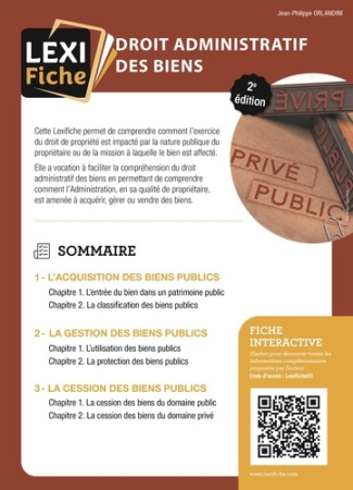 Droit administratif des biens
