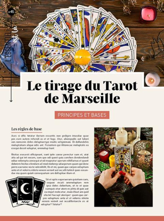 Le tirage du tarot de Marseille
