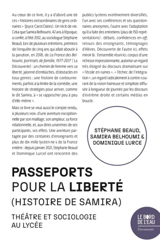 Passeports pour la liberté. Histoire de Samira - Théâtre et sociologie au lycée
