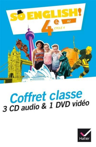 So English! 4e A2. Coffret classe, Edition 2017, 1 DVD   3 CD AUDIO