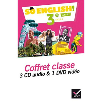 So English! 3e A2>B1. Coffret classe, Edition 2017, 1 DVD   3 CD AUDIO