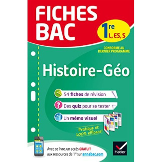 Histoire géographie 1re L, ES, S. Edition 2018