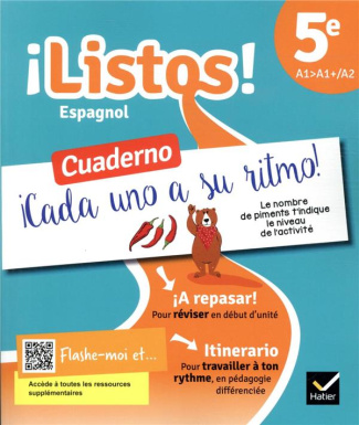 Espagnol 5e A1>A1 /A2 ¡Listos! Cuaderno, Edition 2021