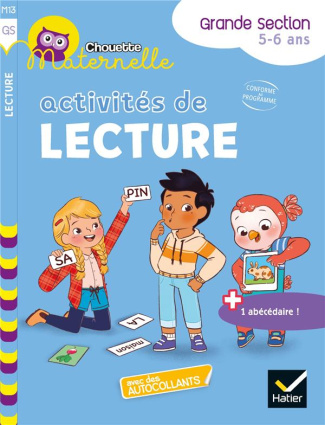 Activités de lecture Frande Section. Avec des autocollants   1 abécédaire