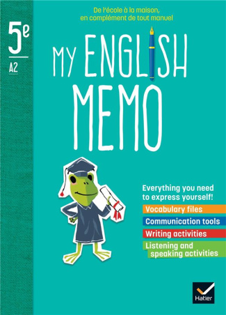 Anglais 5e My English Memo. Edition 2022
