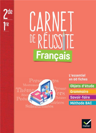 Français 2de/1re Mon carnet de réussite. Carnet élève, Edition 2022