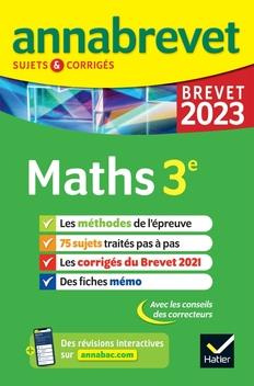 Maths 3e. Sujets & corrigés, Edition 2023