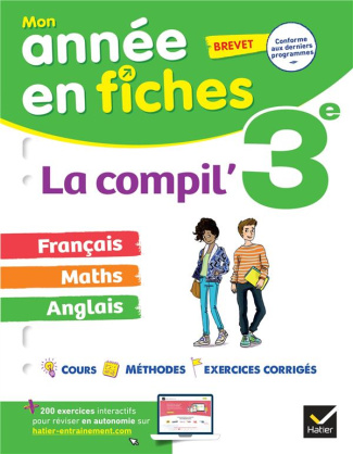 La compil' 3e. Français, Maths, Anglais, Edition 2022