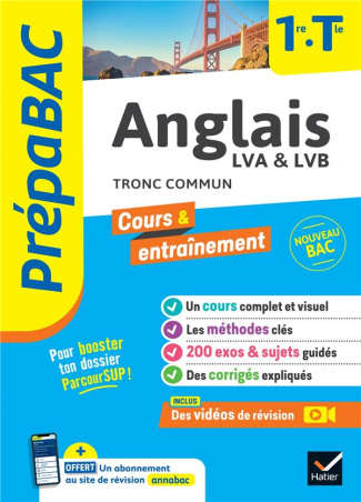 Anglais 1re/Tle. Edition 2024