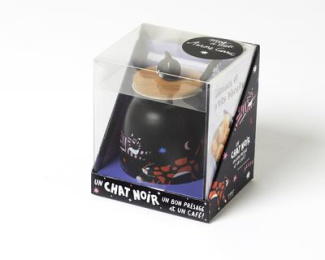 Mug Un chat noir, un bon présage et un café ! Avec un livret de recettes Gâteaux et p'tits biscuits