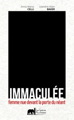 Immaculée, femme nue devant la porte du néant