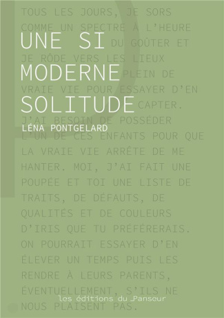 Une si moderne solitude