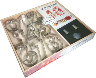 Coffret L'atelier du number cake. Number cake les gâteaux d'anniversaire qui comptent avec 9 emporte