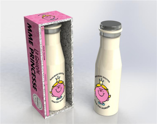 La gourde Mme Princesse. Avec 1 livre Les eaux détox des monsieur madame