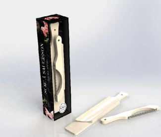 Coffret La scie à Saucisson. Le petit livre des tartines apéro avec 1 scie à saucisson