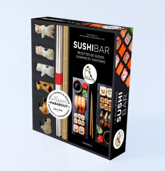 Sushi Bar - Recette de sushis, sashimis et yakitoris. Avec 5 paires de baguettes, 5 porte-baguettes