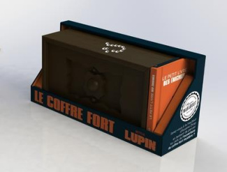 Coffret Le coffre-fort Lupin. Avec 1 casse-tête coffre-fort en bois et 1 petit livre d'énigmes à rés