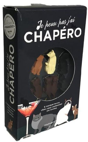 Je peux pas j'ai Chapéro. Coffret avec 6 marque-verres et 1 livret