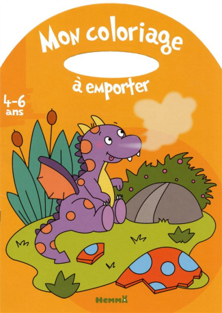 Mon coloriage à emporter dinosaure
