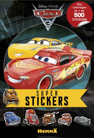 Super stickers Cars 3. Des coloriages et   de 500 stickers