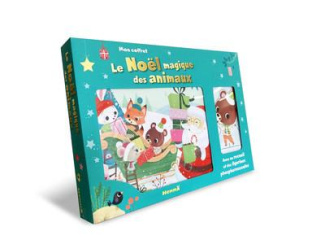 Mon coffret Le Noël magique des animaux. Avec un recueil et des figurines phosphorescentes