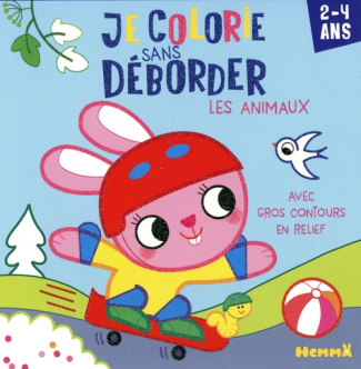 Je colorie sans déborder Les animaux. Avec gros contours en relief