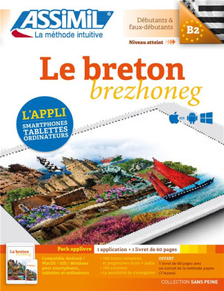 Le breton B2 Débutants & faux-débutants. Pack applivre : 1 application   1 livret de 60 pages