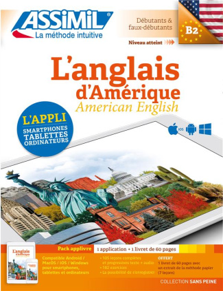L'anglais d'Amérique. Pack applivre : 1 application   1 livret de 60 pages