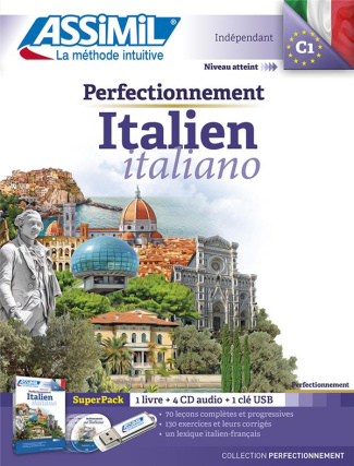 Perfectionnement italien. Avec 1 clé USB, avec 4 CD audio