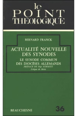 Actualité nouvelle des synodes. Le Synode commun des diocèses allemands (1971-1975)
