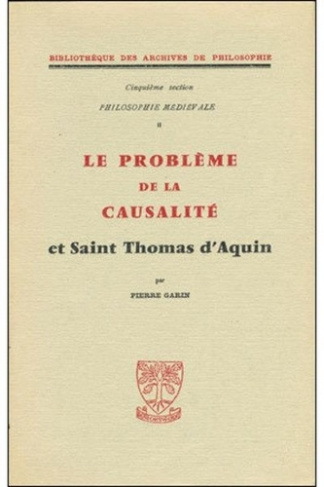 Le problème de la causalité et Saint Thomas d'Aquin