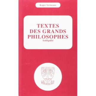 Textes des grands philosophes. Antiquité