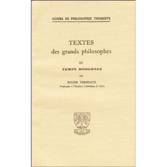 TEXTES DES GRANDS PHILOSOPHES. Temps modernes