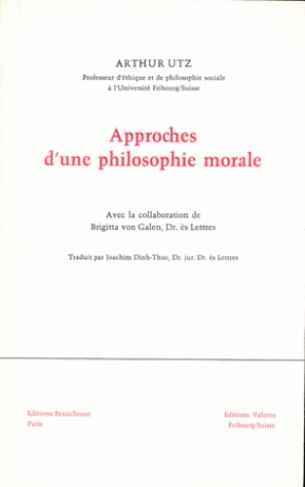 Approches d'une philosophie morale