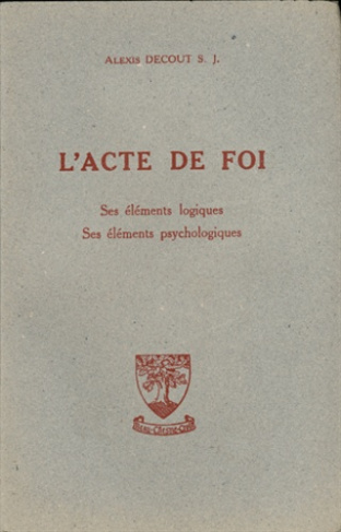 L'acte de foi