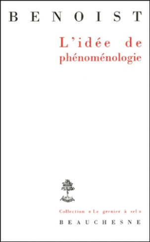 L'idée de phénoménologie