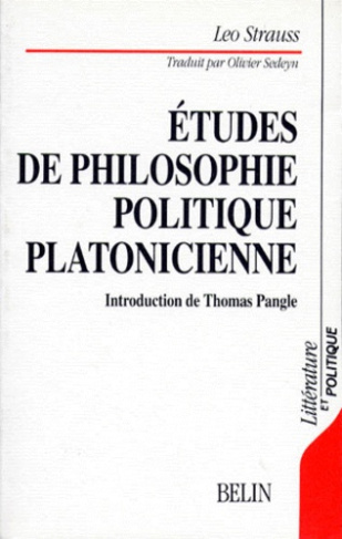 Études de philosophie politique platonicienne