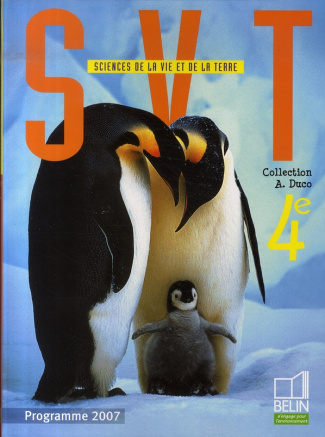 Sciences de la Vie et de la Terre 4e. Programme 2007