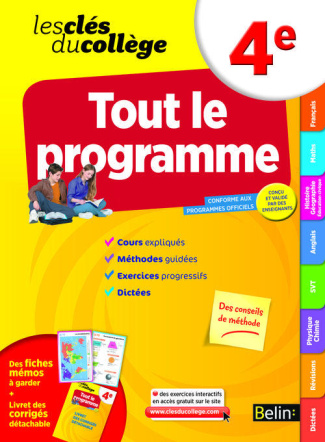 Clés du collège - Tout le programme 4e