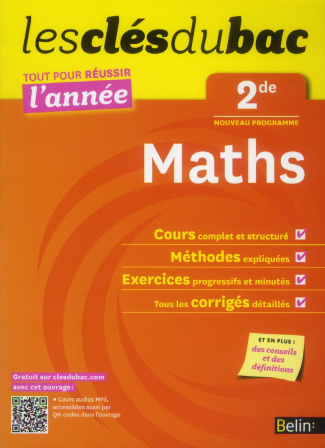 Clés du Bac - Maths 2e - Réussir l'année