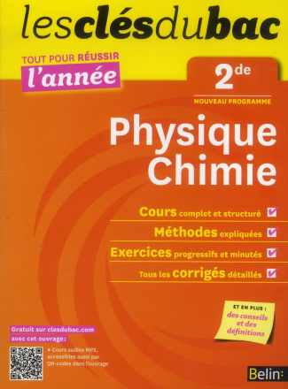 Clés du Bac - Physique-Chimie 2e - Réussir l'année