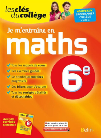Je m'entraîne en maths 6e