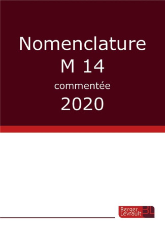Nomenclature M14 commentée. Edition 2020
