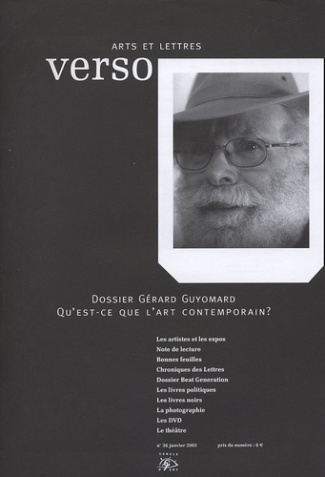 Verso Arts et Lettres N° 36, Janvier 2005 : Gérard Guyomard. Qu'est-ce que l'art contemporain ?