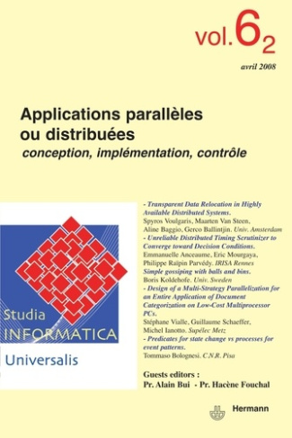 Studia Informatica Universalis n°6.2. Applications parallèles ou distribuées. Conception, implémenta
