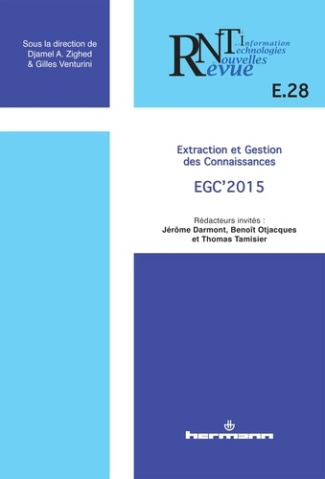 Revue des Nouvelles Technologies de l'Information E-28 : Extraction et gestion des connaissances EGC