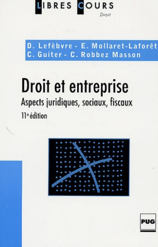 DROIT ET ENTREPRISE - 11EME EDITION REVUE ET AUGMENTEE